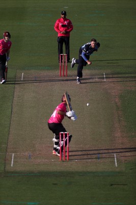 290526 - Glamorgan v Somerset - Vitality Blast - Dan Douthwaite of Glamorgan bowling