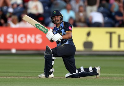 290526 - Glamorgan v Somerset - Vitality Blast - Kiran Carlson of Glamorgan batting