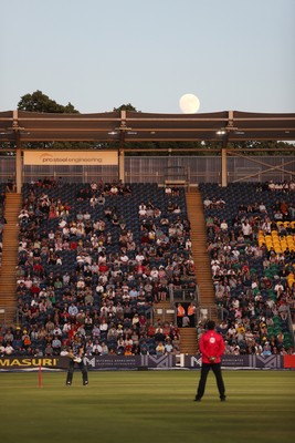 290526 - Glamorgan v Somerset - Vitality Blast - General View of the moon over Sophia Gardens