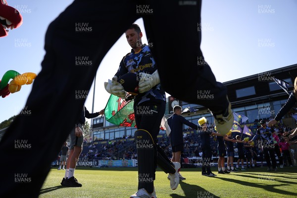 290526 - Glamorgan v Somerset - Vitality Blast - Chris Cooke enters the field