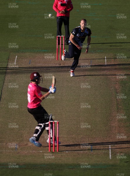 290526 - Glamorgan v Somerset - Vitality Blast - Nathan McAndrew of Glamorgan bowling