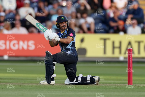 290526 - Glamorgan v Somerset - Vitality Blast - Kiran Carlson of Glamorgan batting