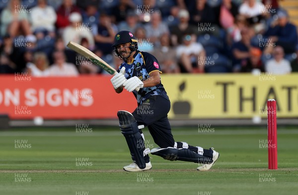 290526 - Glamorgan v Somerset - Vitality Blast - Kiran Carlson of Glamorgan batting
