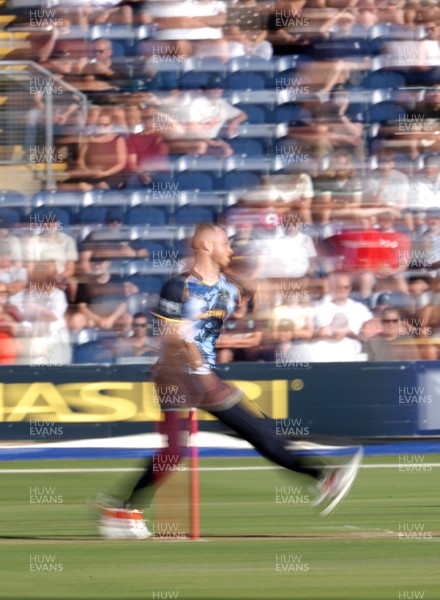 290526 - Glamorgan v Somerset - Vitality Blast - Nathan McAndrew of Glamorgan bowling