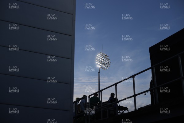 290526 - Glamorgan v Somerset - Vitality Blast - General View of the flood lights at Sophia Gardens