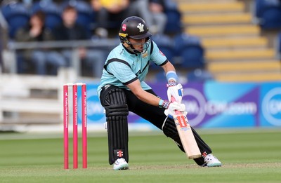 030625 - Glamorgan Cricket v Surrey - Vitality T20 Blast - Ollie Pope of Surrey batting