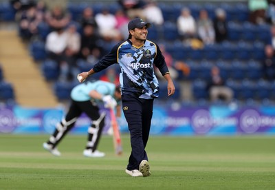 030625 - Glamorgan Cricket v Surrey - Vitality T20 Blast - Kiran Carlson of Glamorgan