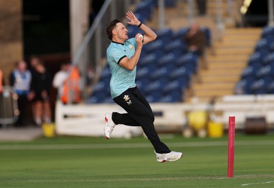 030625 - Glamorgan Cricket v Surrey - Vitality T20 Blast - Nathan Smith of Surrey bowling