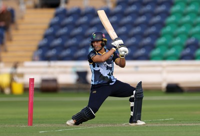 030625 - Glamorgan Cricket v Surrey - Vitality T20 Blast - Kiran Carlson of Glamorgan batting