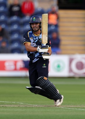 030625 - Glamorgan Cricket v Surrey - Vitality T20 Blast - Kiran Carlson of Glamorgan batting