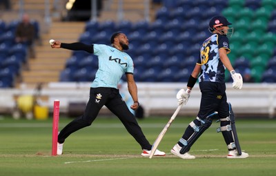 030625 - Glamorgan Cricket v Surrey - Vitality T20 Blast - Chris Jordan of Surrey bowling