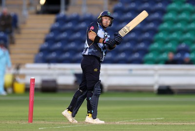 030625 - Glamorgan Cricket v Surrey - Vitality T20 Blast - Colin Ingram of Glamorgan hits the ball for six runs