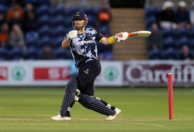 030625 - Glamorgan Cricket v Surrey - Vitality T20 Blast - Dan Douthwaite of Glamorgan batting