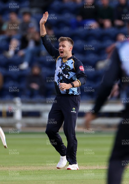 030625 - Glamorgan Cricket v Surrey - Vitality T20 Blast - Mason Crane of Glamorgan bowling
