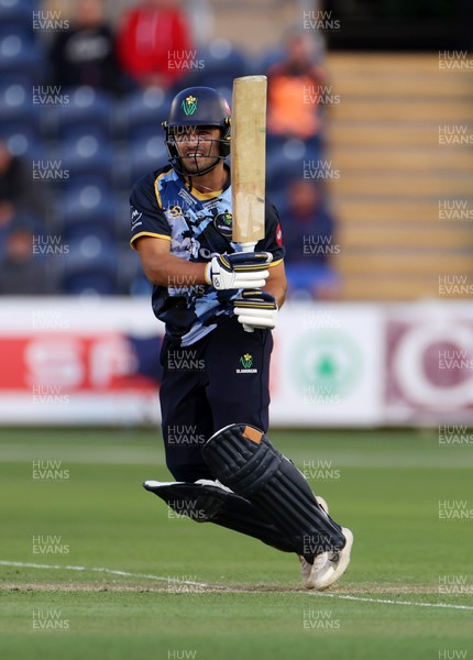 030625 - Glamorgan Cricket v Surrey - Vitality T20 Blast - Kiran Carlson of Glamorgan batting
