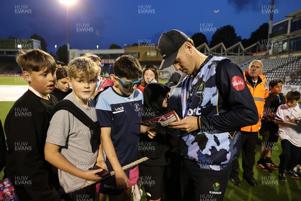030625 - Glamorgan Cricket v Surrey - Vitality T20 Blast - Ben Kellaway of Glamorgan with fans