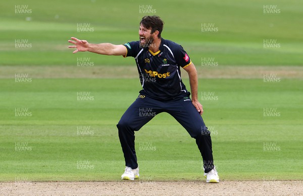 050622 - Glamorgan v Surrey - Vitality T20 Blast - Michael Neser of Glamorgan makes an appeal for a wicket