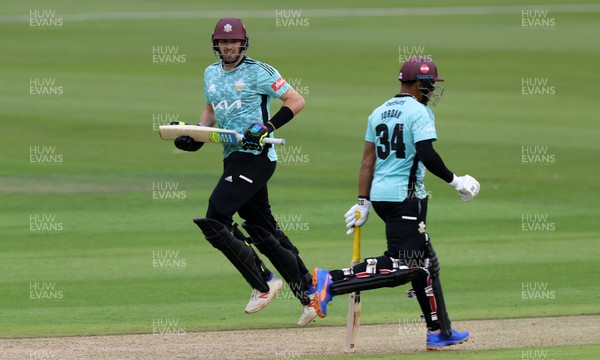 050622 - Glamorgan v Surrey - Vitality T20 Blast - Jamie Overton of Surrey batting