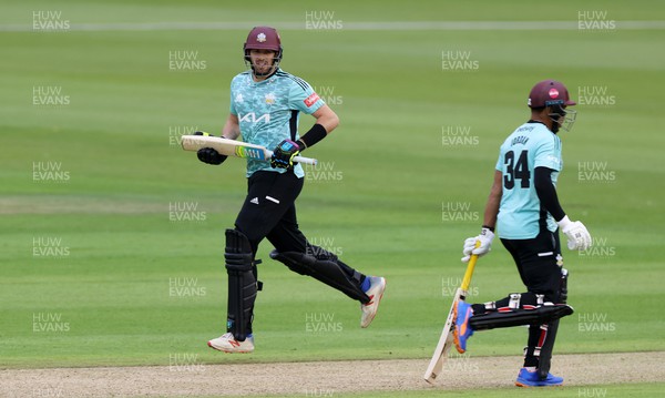 050622 - Glamorgan v Surrey - Vitality T20 Blast - Jamie Overton of Surrey batting