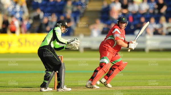 09.07.10 - Glamorgan Dragons v Surrey Lions - Friends Provident Twenty20 - Mark Cosgrove of Glamorgan hits a shot. 