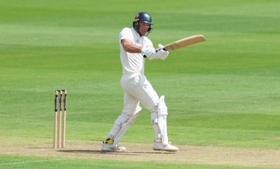 190626 - Glamorgan v Surrey, Rothesay County Championship Division 1- Colin Ingram of Glamorgan plays a shot