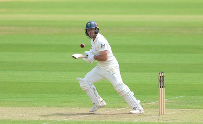 190626 - Glamorgan v Surrey, Rothesay County Championship Division 1- Colin Ingram of Glamorgan plays a shot