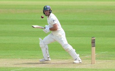 190626 - Glamorgan v Surrey, Rothesay County Championship Division 1- Colin Ingram of Glamorgan plays a shot