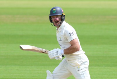 190626 - Glamorgan v Surrey, Rothesay County Championship Division 1- Colin Ingram of Glamorgan plays a shot