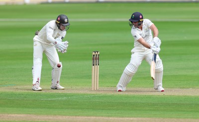 190626 - Glamorgan v Surrey, Rothesay County Championship Division 1- Chris Cooke of Glamorgan  plays a shot