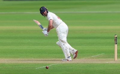 190626 - Glamorgan v Surrey, Rothesay County Championship Division 1- Chris Cooke of Glamorgan  plays a shot