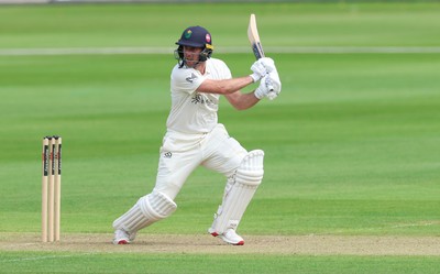 190626 - Glamorgan v Surrey, Rothesay County Championship Division 1- Chris Cooke of Glamorgan  plays a shot