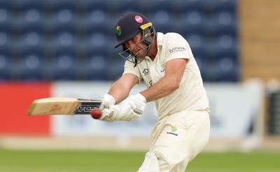 190626 - Glamorgan v Surrey, Rothesay County Championship Division 1- Chris Cooke of Glamorgan plays a shot