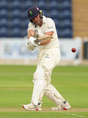 190626 - Glamorgan v Surrey, Rothesay County Championship Division 1- Chris Cooke of Glamorgan plays a shot