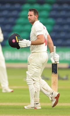 190626 - Glamorgan v Surrey, Rothesay County Championship Division 1- Chris Cooke of Glamorgan celebrates his century