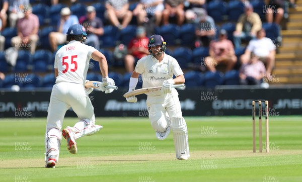 190626 - Glamorgan v Surrey, Rothesay County Championship Division 1- Billy Root of Glamorgan plays a shot
