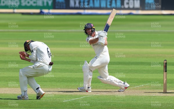 190626 - Glamorgan v Surrey, Rothesay County Championship Division 1- Chris Cooke of Glamorgan plays a shot