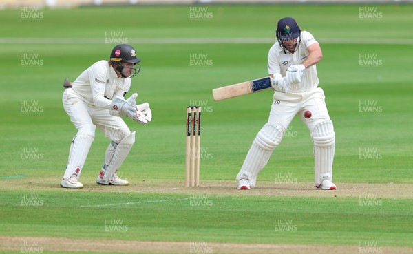 190626 - Glamorgan v Surrey, Rothesay County Championship Division 1- Chris Cooke of Glamorgan  plays a shot