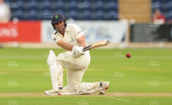 190626 - Glamorgan v Surrey, Rothesay County Championship Division 1- Chris Cooke of Glamorgan scores the run to take him to his century