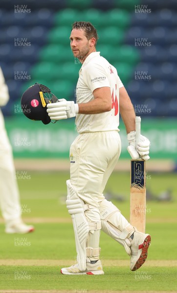 190626 - Glamorgan v Surrey, Rothesay County Championship Division 1- Chris Cooke of Glamorgan celebrates his century