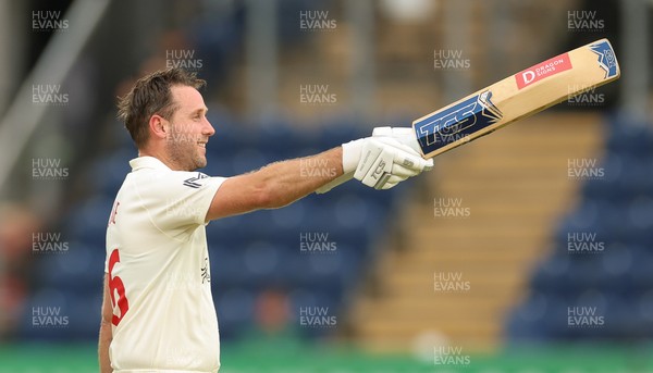190626 - Glamorgan v Surrey, Rothesay County Championship Division 1- Chris Cooke of Glamorgan celebrates his century