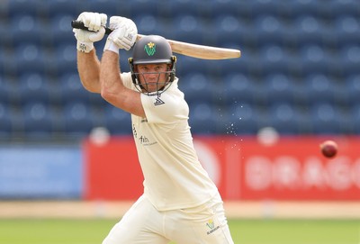 200626 - Glamorgan v Surrey, Rothesay County Championship Division 1- Colin Ingram of Glamorgan plays a shot