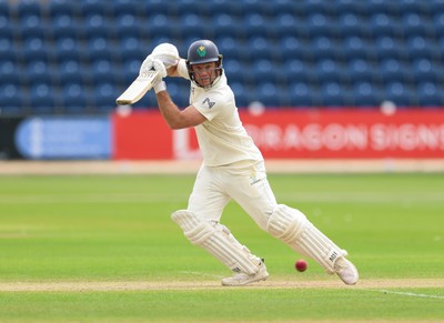 200626 - Glamorgan v Surrey, Rothesay County Championship Division 1- Colin Ingram of Glamorgan plays a shot