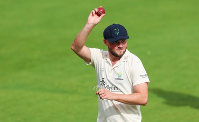 200626 - Glamorgan v Surrey, Rothesay County Championship Division 1- Tom Norton  of Glamorgan leaves the field at the end of Surrey’s first innings