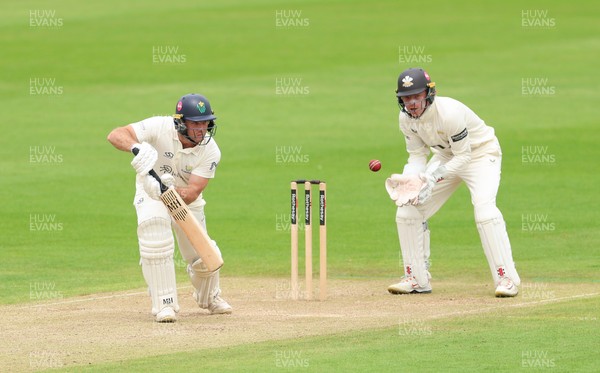 200626 - Glamorgan v Surrey, Rothesay County Championship Division 1- Colin Ingram of Glamorgan plays a shot