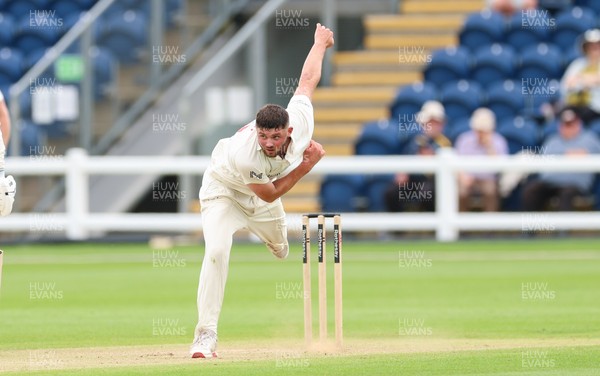 200626 - Glamorgan v Surrey, Rothesay County Championship Division 1- Tom Norton  of Glamorgan bowls