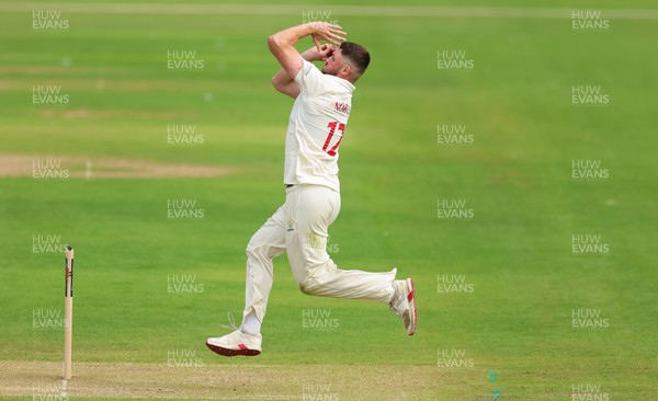 200626 - Glamorgan v Surrey, Rothesay County Championship Division 1- Tom Norton  of Glamorgan bowls