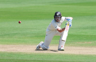 210626 - Glamorgan v Surrey, Rothesay County Championship Division 1- Ollie Pope of Surrey plays a shot