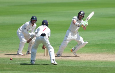 210626 - Glamorgan v Surrey, Rothesay County Championship Division 1- Rory Burns of Surrey plays a shot