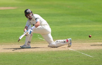 210626 - Glamorgan v Surrey, Rothesay County Championship Division 1- Ollie Pope of Surrey plays a shot