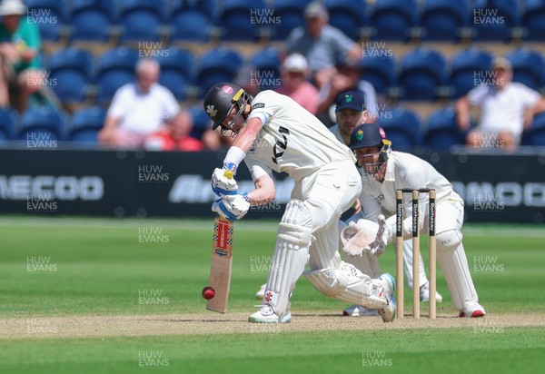 210626 - Glamorgan v Surrey, Rothesay County Championship Division 1- Ollie Pope of Surrey plays a shot